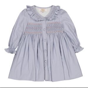 KIDIWI ARTIC BLUE ADELINE SMOCKED‎ DRESS NWT size 3A